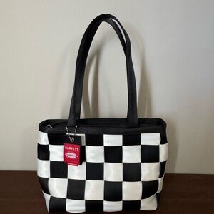 Harveys Monochrome Checkered Tote